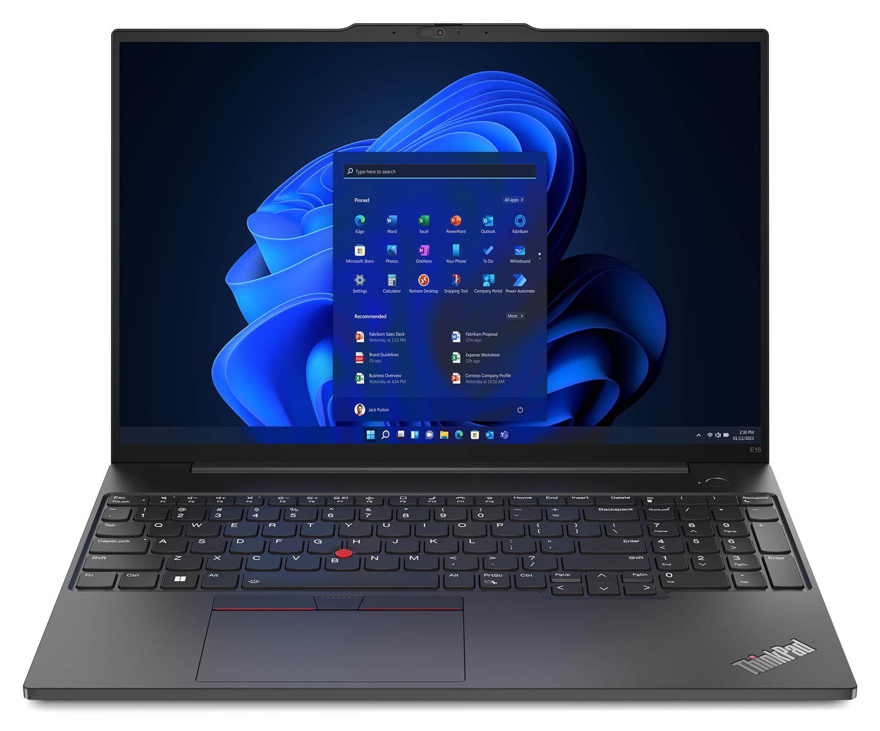 Ноутбук LENOVO ThinkPad E16 G1 Black (21JQS9VD00)фото2