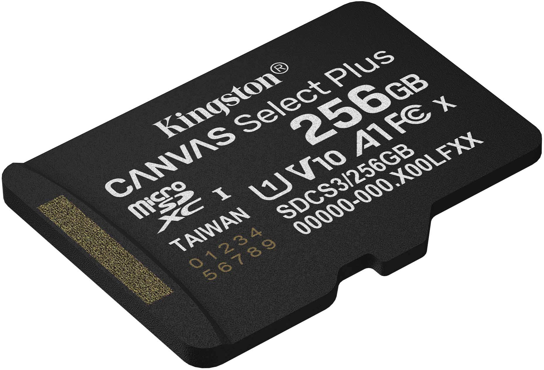 Карта памяти Kingston microSD 256GB C10 UHS-I A1 V10 R150MB/s (SDCS3/256GBSP) фото 2