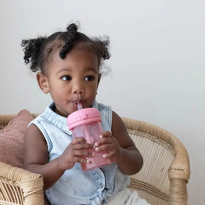 Чашка непроливайка із силіконовою соломинкою Difrax, Raspberry (1010 Raspberry)фото6