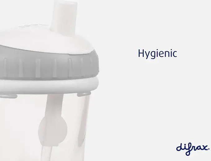 Чашка непроливайка із силіконовою соломинкою Difrax, Sage (1010 Sage)фото3