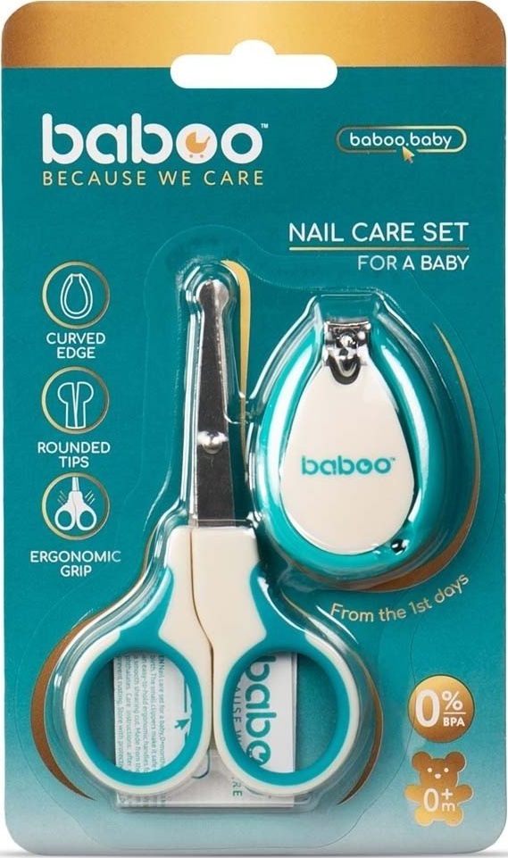 Маникюрный набор BABOO, ножницы и кусачки для ногтей, 0+ месяцев (2-220) (12-002) фото 4