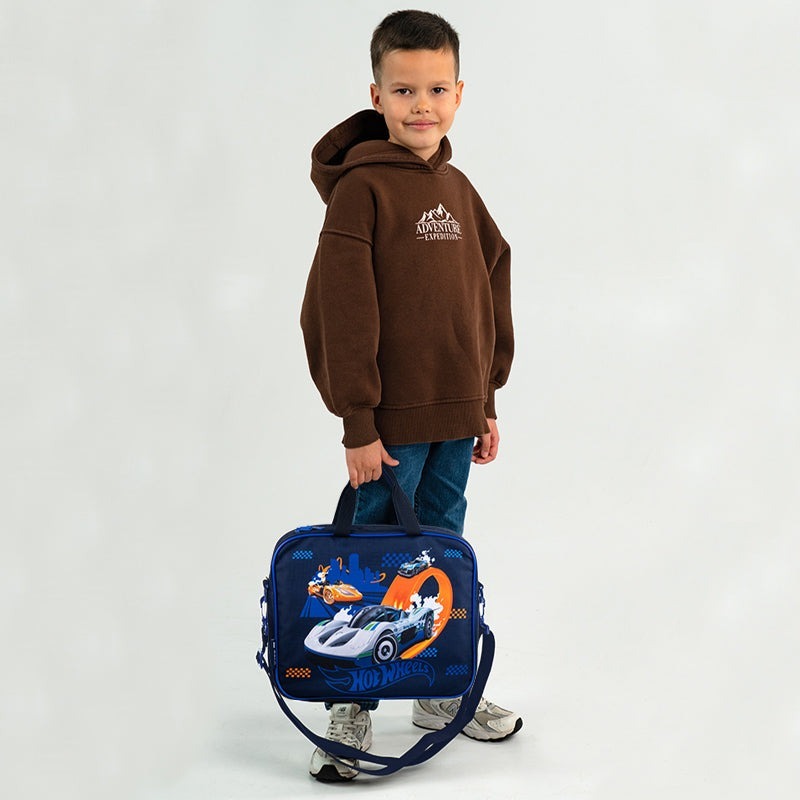 Шкільна текстильна сумка Kite A4, 1 від., 589 Hot Wheels (hw25-589)фото