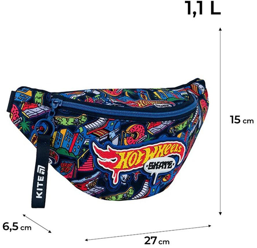 Сумка-бананка Kite детская 2577 Hot Wheels (hw25-2577) фото 