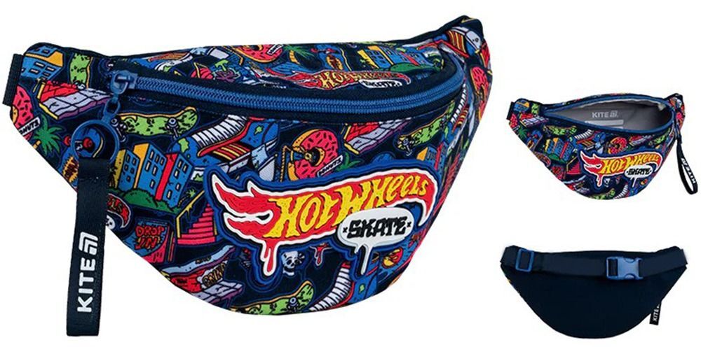 Сумка-бананка Kite детская 2577 Hot Wheels (hw25-2577) фото 