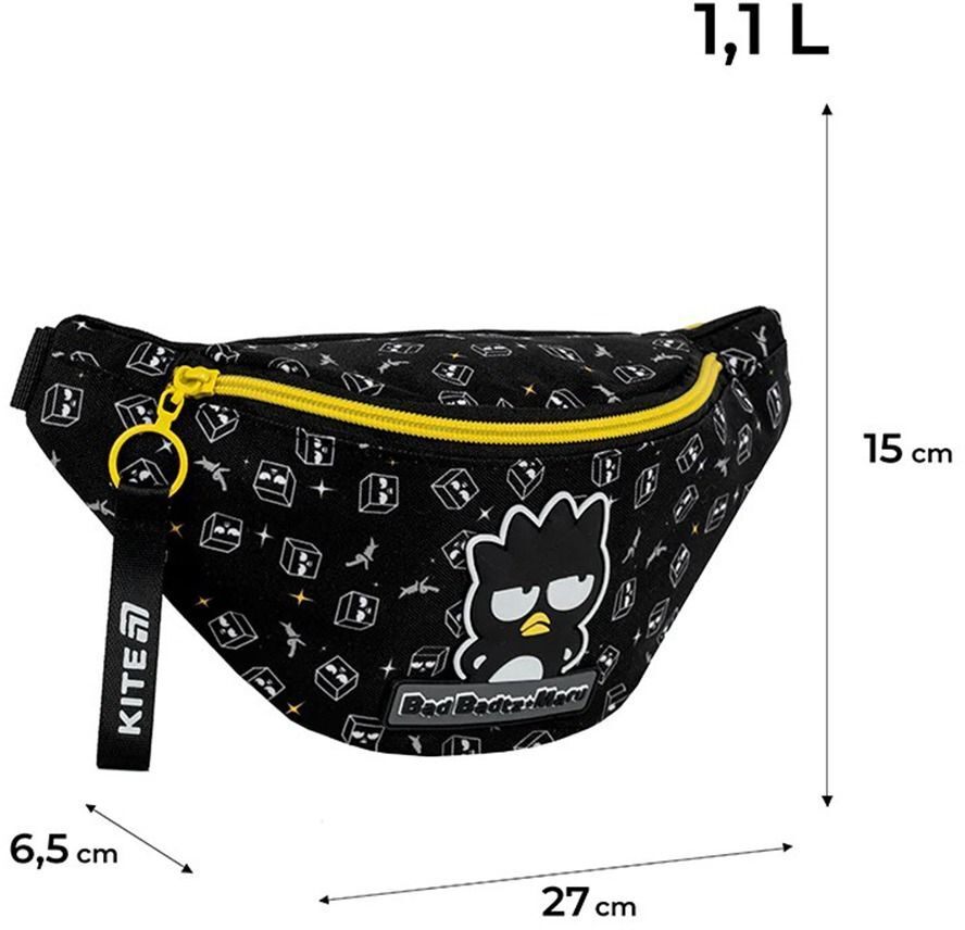 Сумка-бананка Kite дитяча 2577-2 Bad Badtz Maru (hk25-2577-2)фото