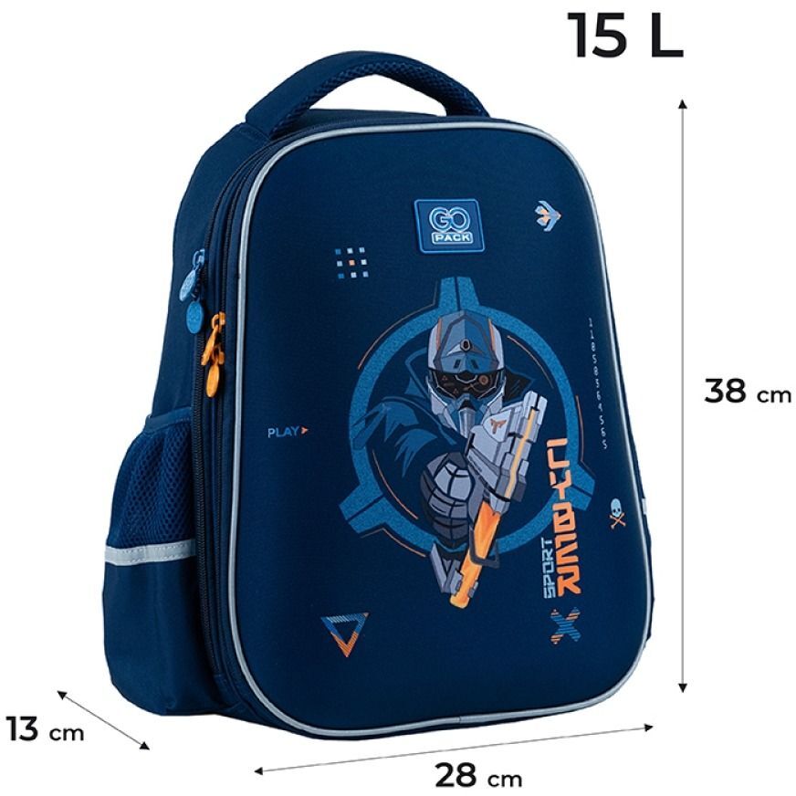 Рюкзак GoPack Education полукаркасный 165M-8 Cyber Game (go24-165m-8) фото 