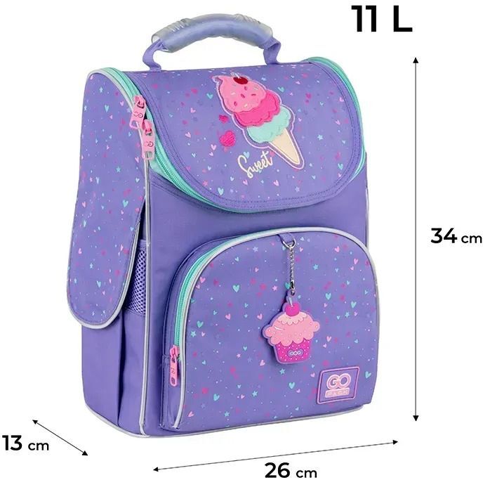 Рюкзак GoPack Education каркасный 5001S-2 Summer Ice Cream (go25-5001s-2) фото 7