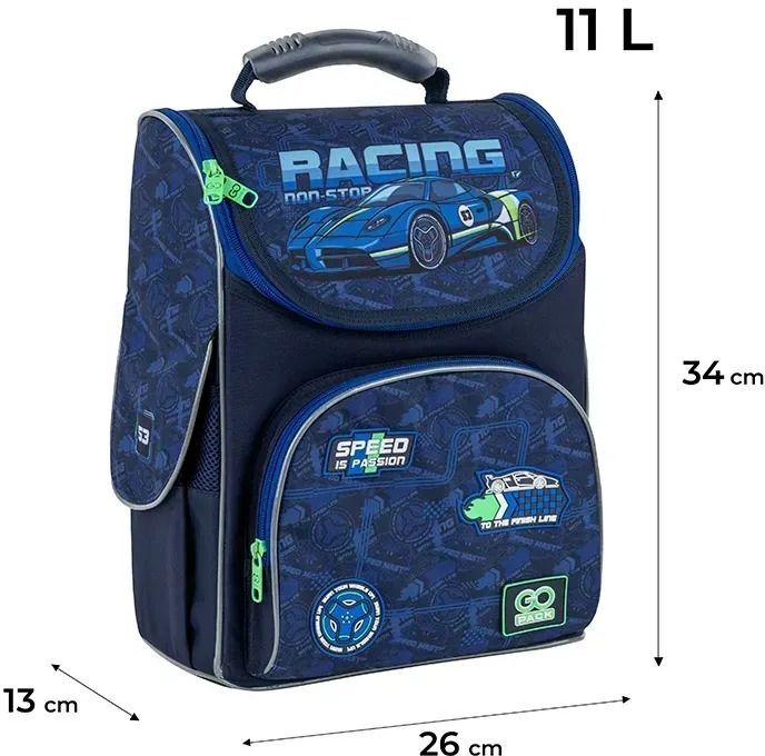 Рюкзак GoPack Education каркасный 5001S-6 Racing (go25-5001s-6) фото 7