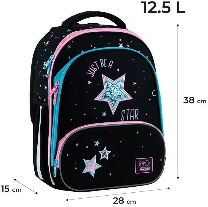 Рюкзак GoPack Education каркасний 597M-1 Be A Star (go25-597m-1)фото7