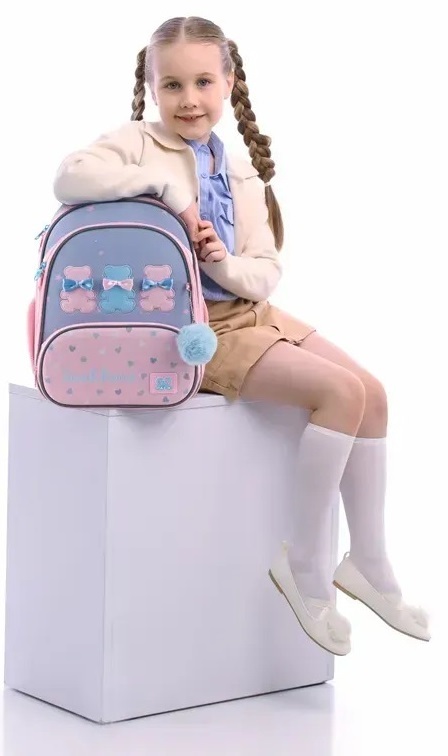 Рюкзак GoPack Education каркасный 597M-2 Lovely Bears (go25-597m-2) фото 