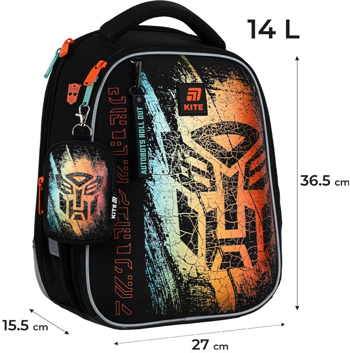 Рюкзак Kite Education каркасный 555 Transformers (tf25-555s) фото 7