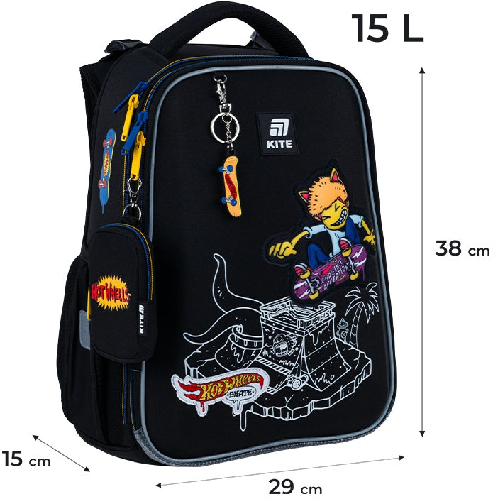 Рюкзак Kite Education каркасний 531 Hot Wheels (hw25-531m)фото7