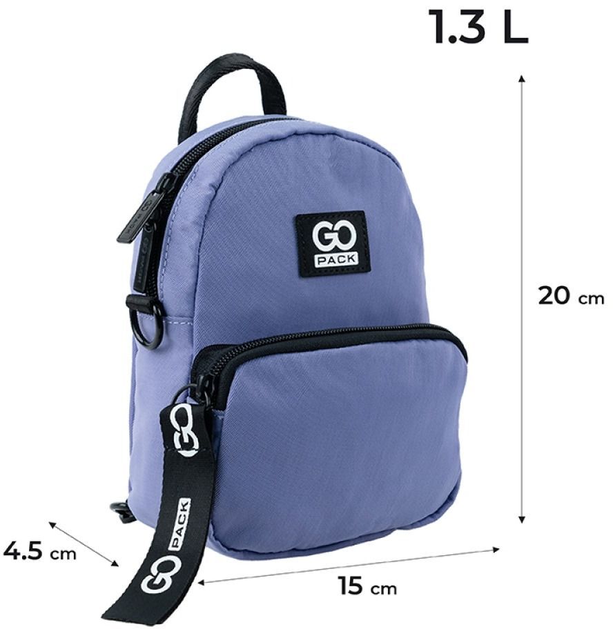 Мини рюкзак-сумка GoPack Educationteens 181XXS-3 голубой (go24-181xxs-3) фото 5