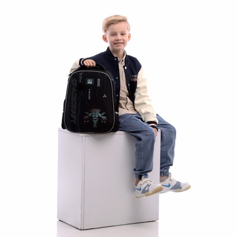 Рюкзак шкільний напівкаркасний GoPack Education Spacecraft 165M Studio Pets (go25-165m-5)фото17