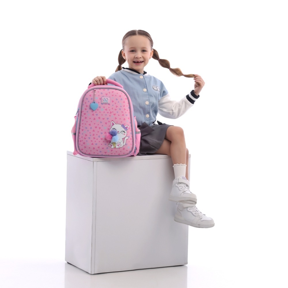 Рюкзак GoPack Education полукаркасный 165S Fluffy Kitten (go25-165s-2) фото 