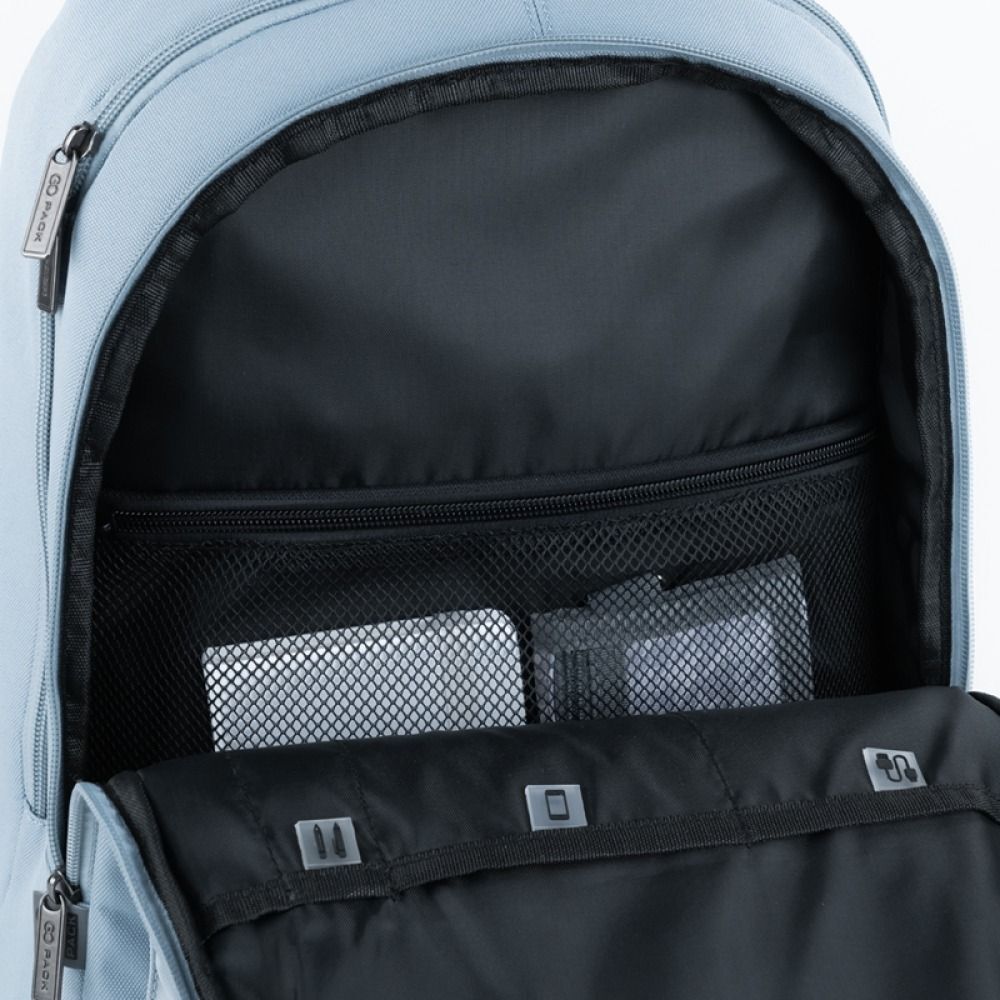 Рюкзак GoPack Education teens 140 серо-голубой (go25-140l-2) фото 