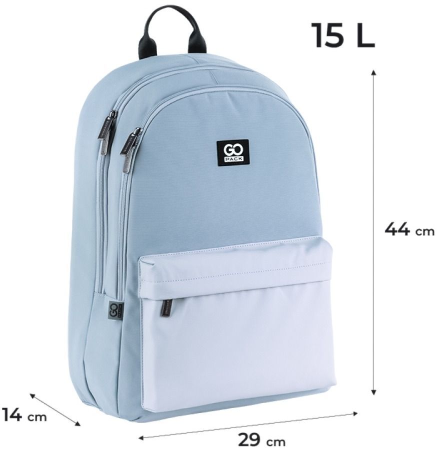 Рюкзак GoPack Education teens 140 серо-голубой (go25-140l-2) фото 