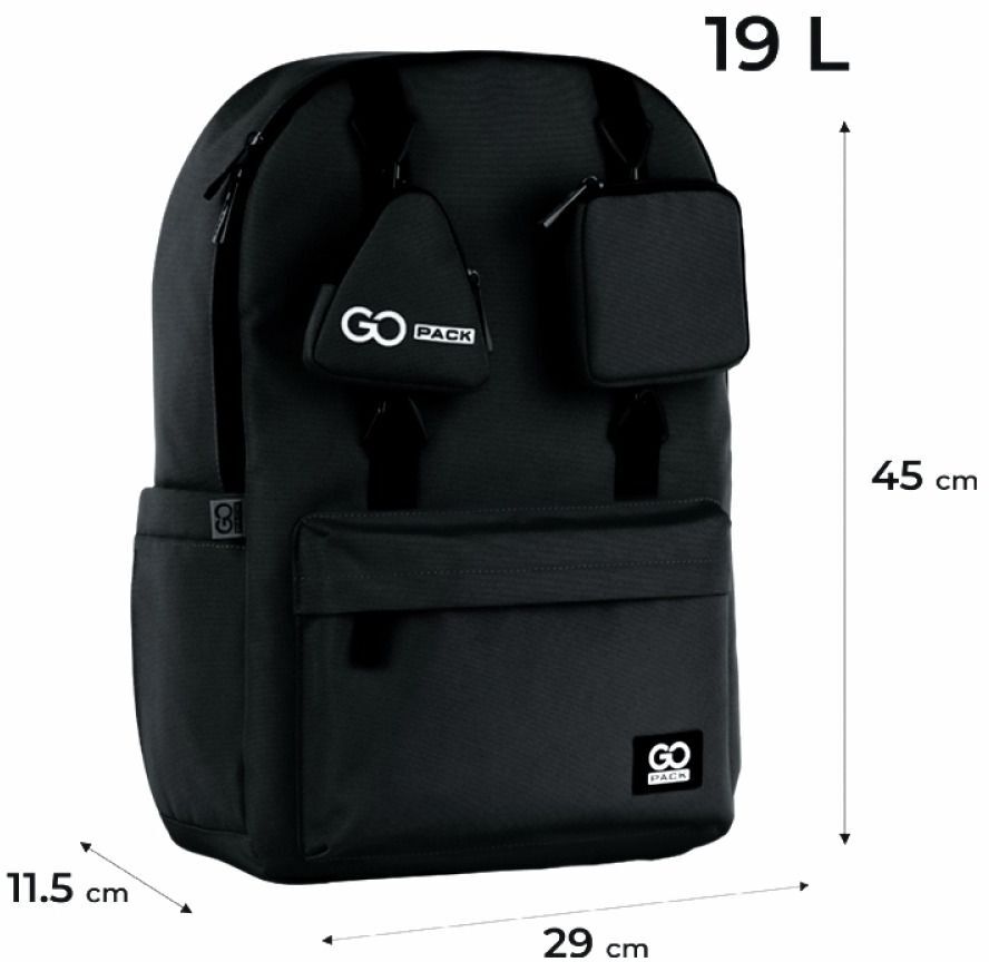 Рюкзак GoPack Education teens 178 черный (go25-178l-1) фото 7