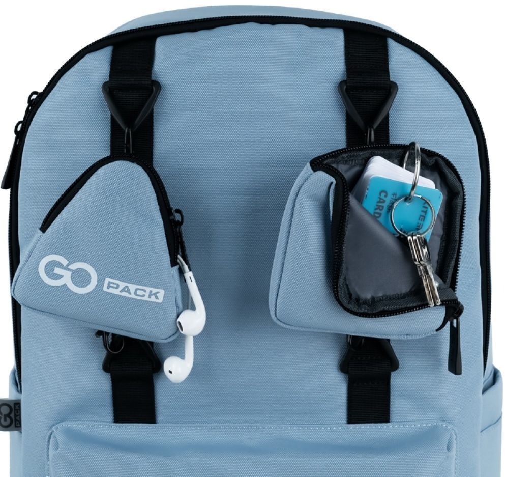 Рюкзак GoPack Education teens 178 серо-голубой (go25-178l-3) фото 