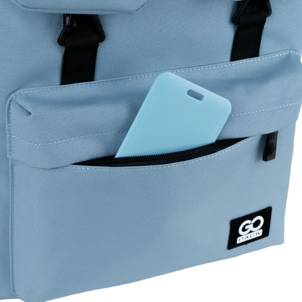 Рюкзак GoPack Education teens 178 серо-голубой (go25-178l-3) фото 