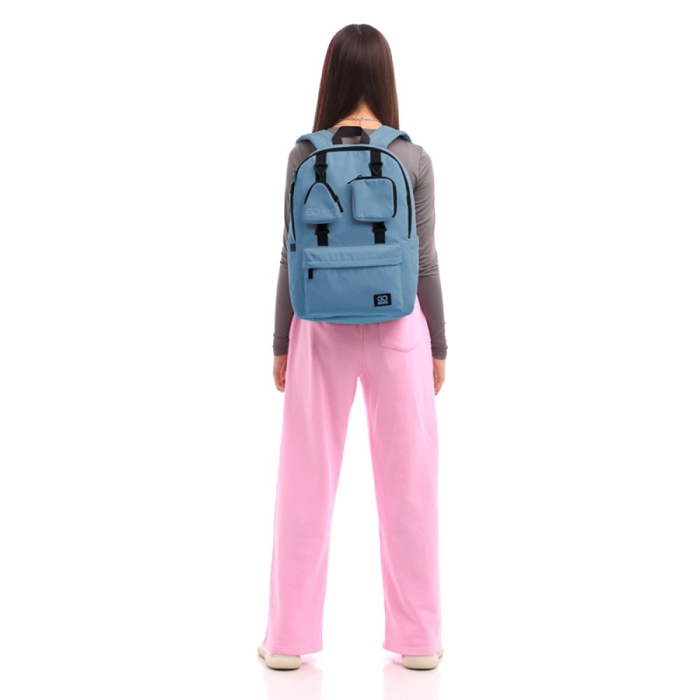 Рюкзак GoPack Education teens 178 серо-голубой (go25-178l-3) фото 