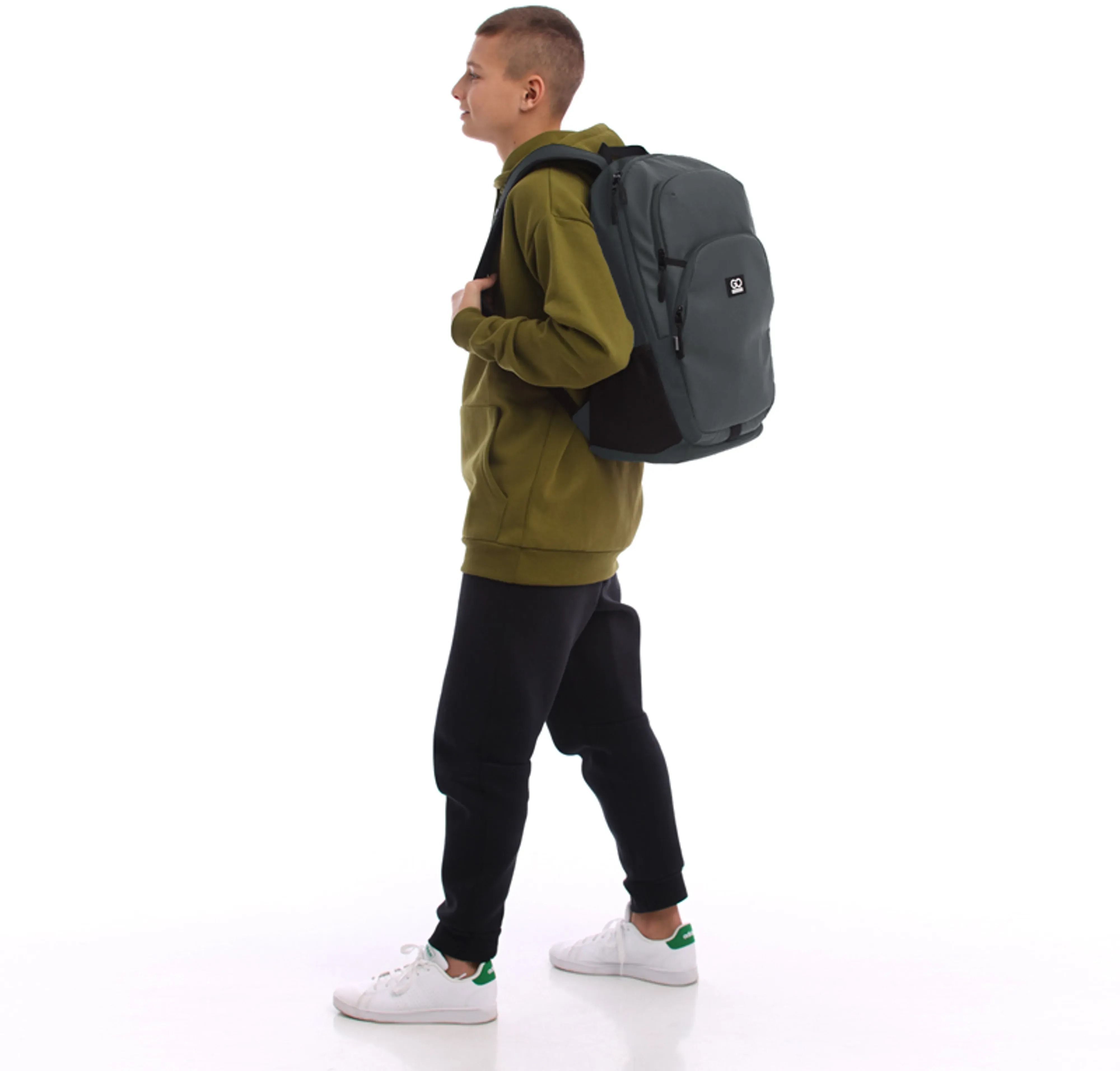 Рюкзак GoPack Education teens 185 темно-серый (go25-185l-1) фото 