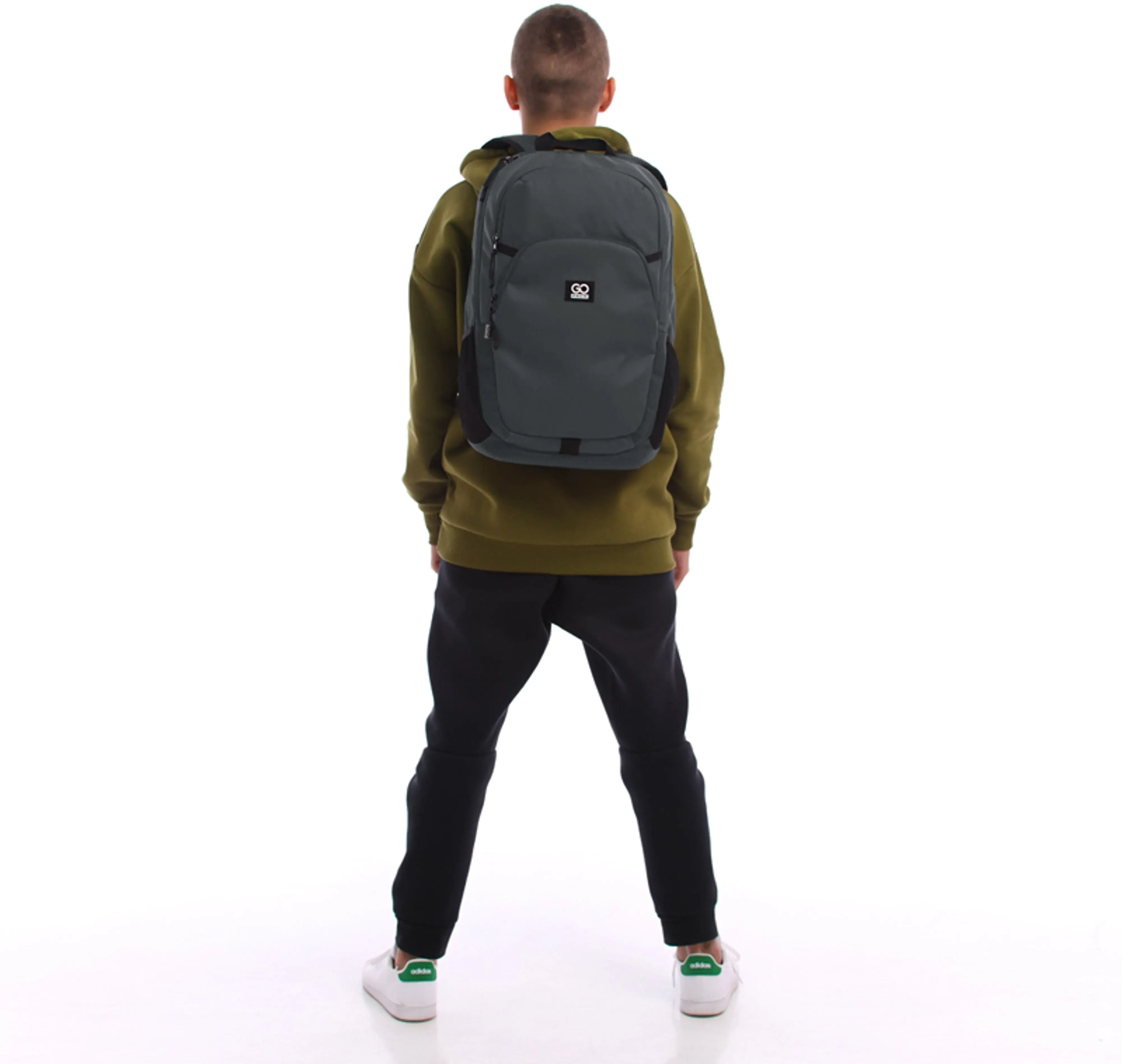 Рюкзак GoPack Education teens 185 темно-серый (go25-185l-1) фото 