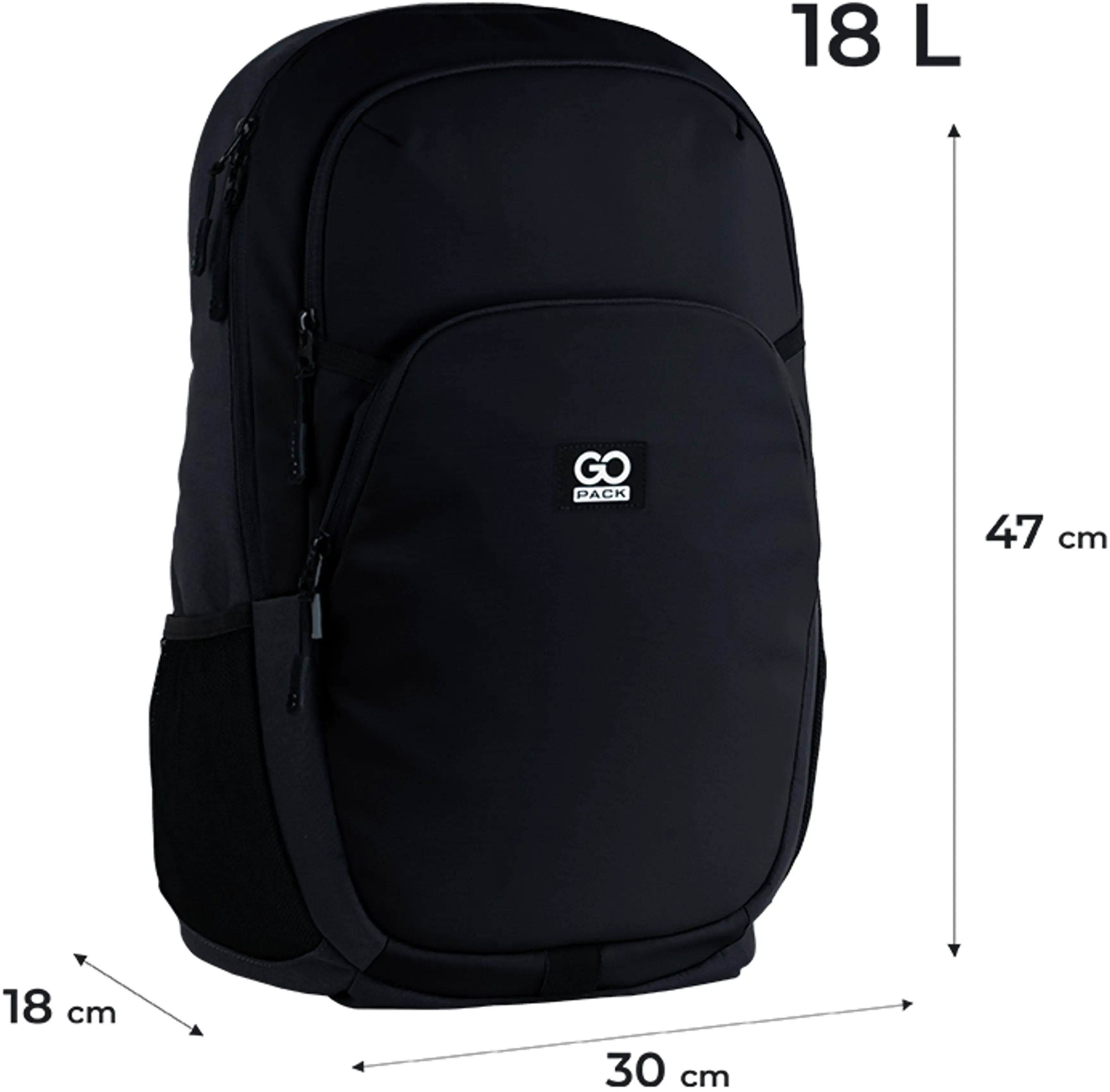 Рюкзак GoPack Education teens 185 черный (go25-185l-2) фото 