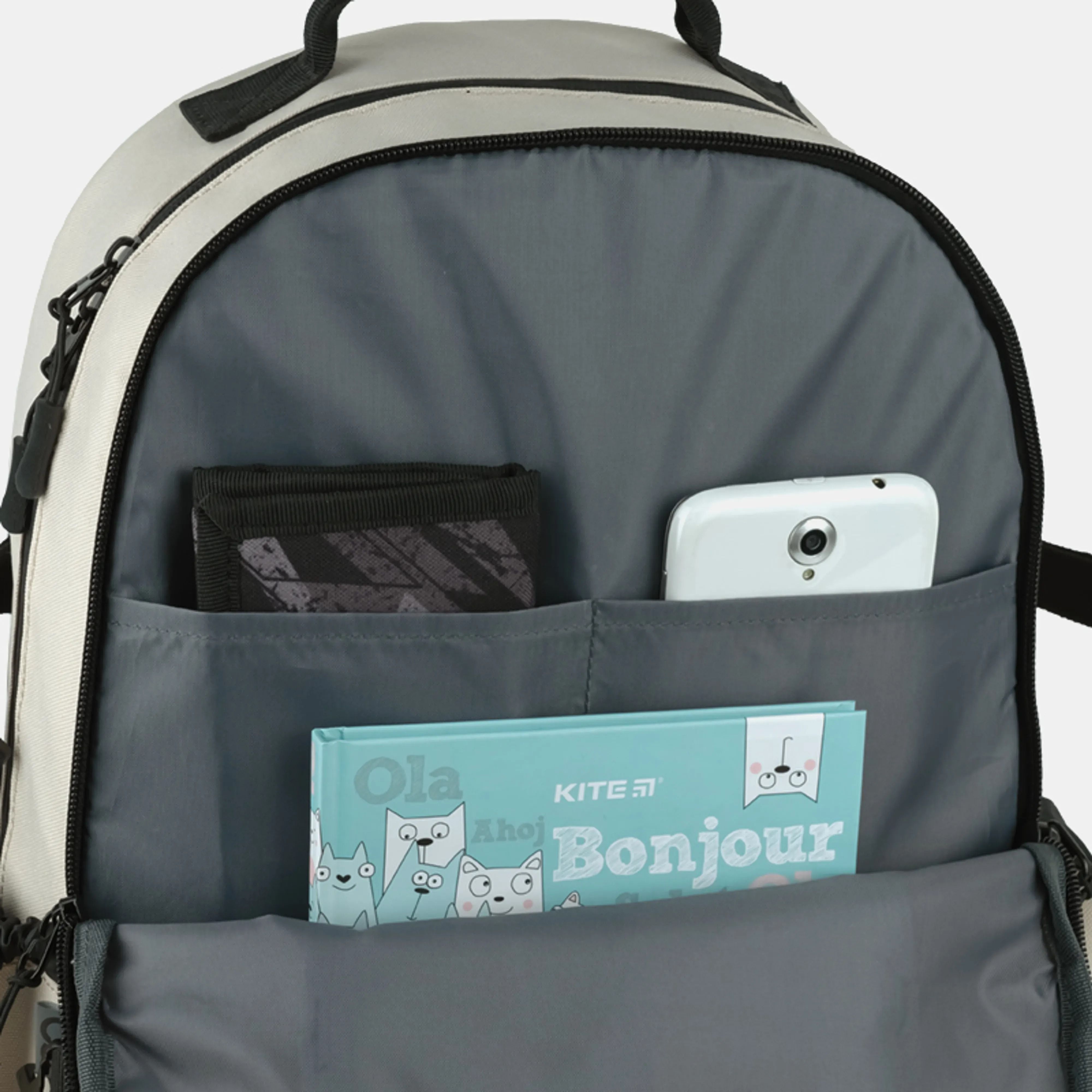 Рюкзак GoPack Education teens 186 бежевий (go25-186l-4)фото