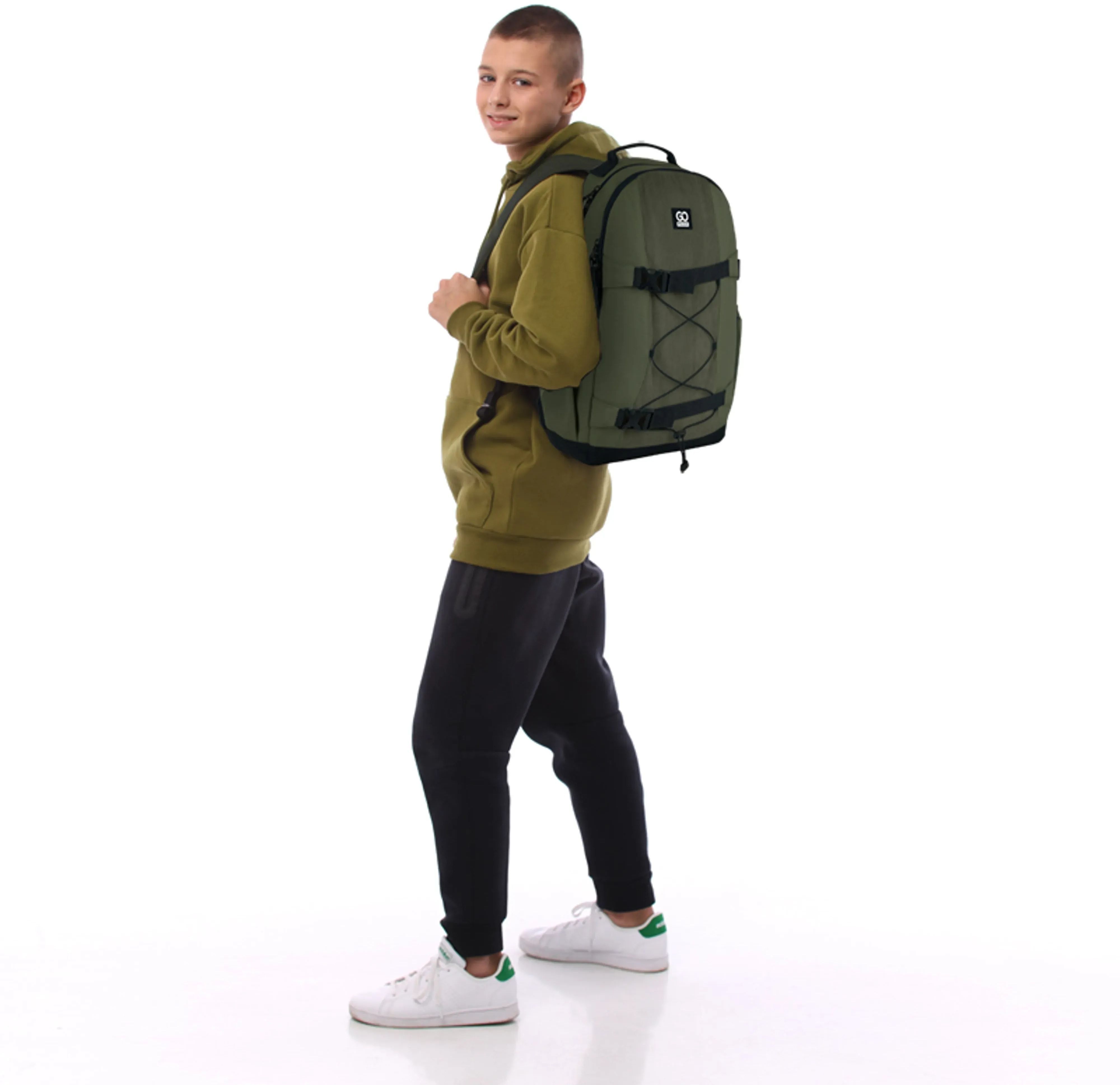 Рюкзак GoPack Education teens 186 хакі (go25-186l-3)фото14