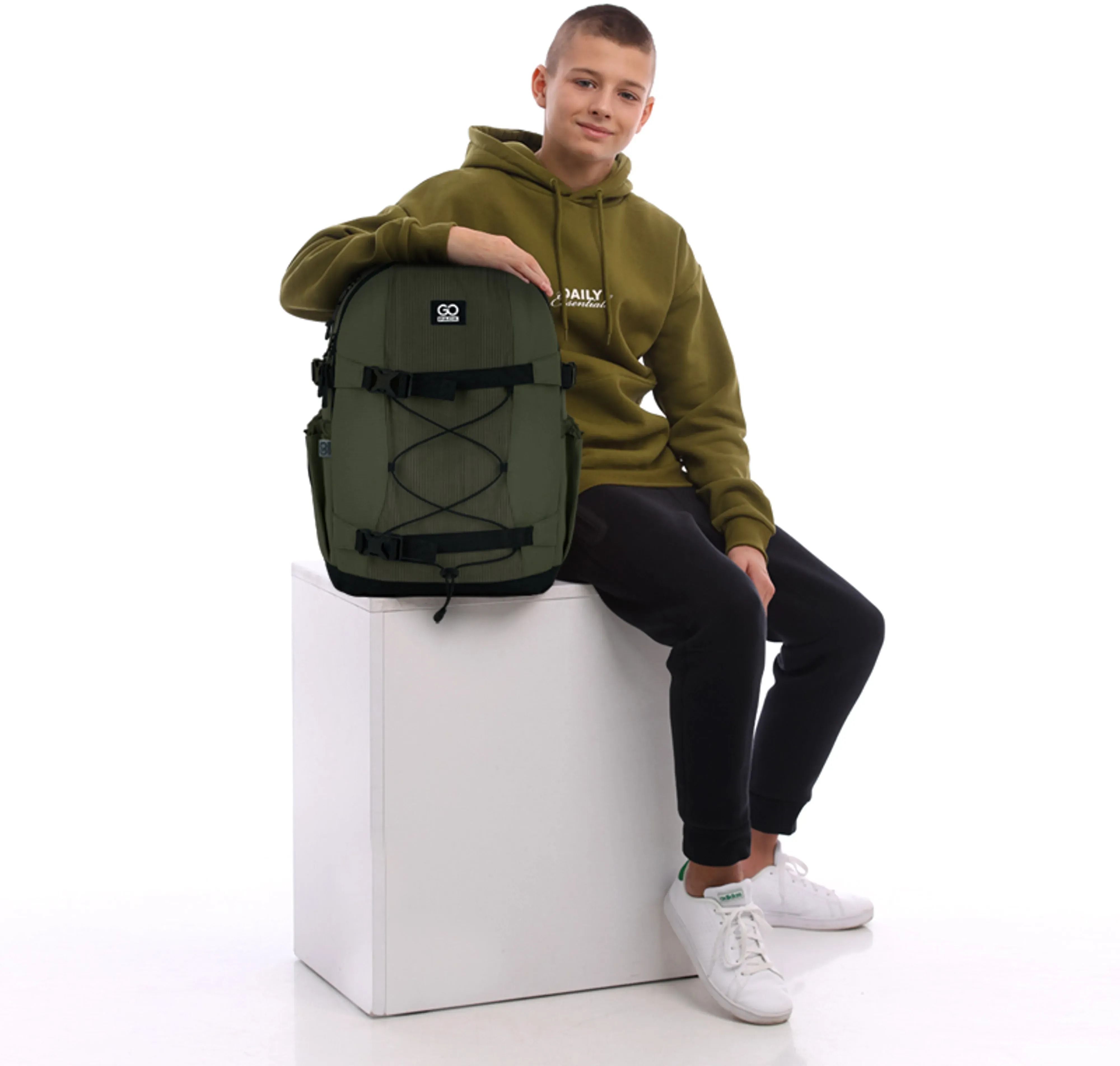 Рюкзак GoPack Education teens 186 хакі (go25-186l-3)фото16