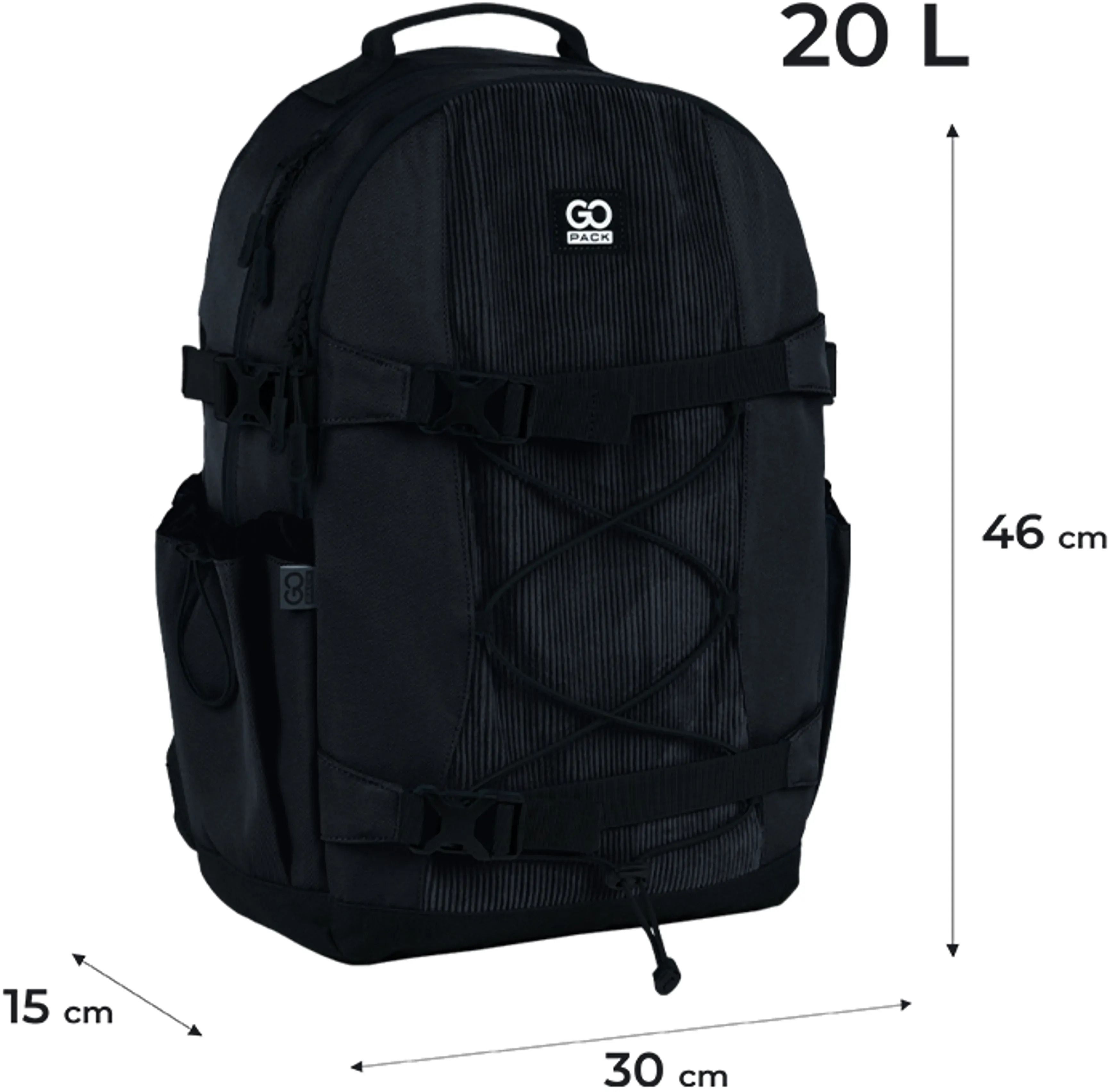 Рюкзак GoPack Education teens 186 черный (go25-186l-1) фото 7