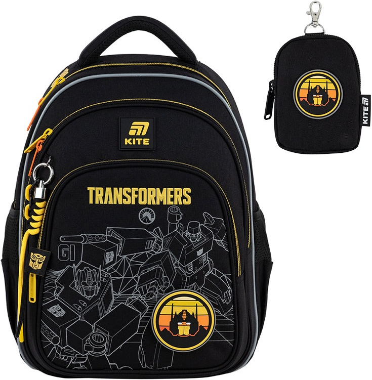 Набор рюкзак+пенал+сумка для обуви Kite 763S Transformers (set_tf25-763s) фото 