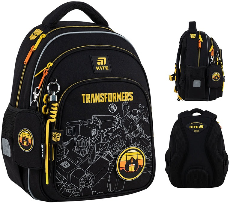 Набор рюкзак+пенал+сумка для обуви Kite 763S Transformers (set_tf25-763s) фото 