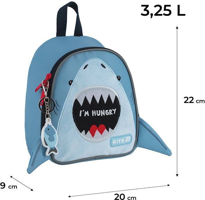 Рюкзак Kite Kids 538 Hungry Shark (k25-538xxs)фото6