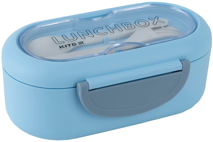 Ланчбокс Kite з розділювачем 1000 мл, блакитний (k23-185-2)фото2
