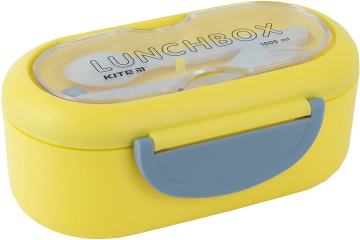 Ланчбокс Kite с разделителем 1000 мл, желтый (k23-185-1) фото
