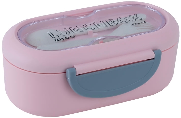 Ланчбокс Kite з розділювачем 1000 мл, рожевий (k23-185-3)фото2