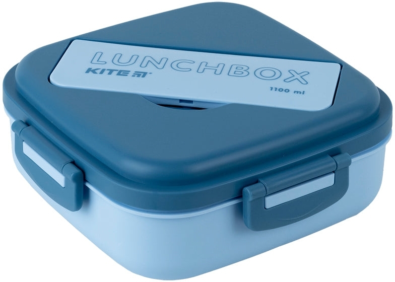 Ланчбокс Kite с разделителем 1100 мл, голубой (k23-186-2) фото 3