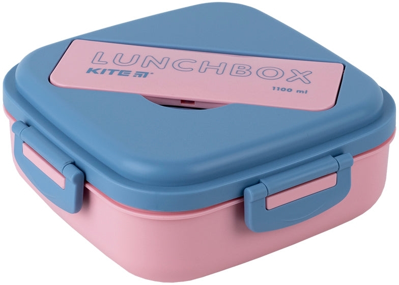 Ланчбокс Kite с разделителем 1100 мл, розовый (k23-186-3) фото