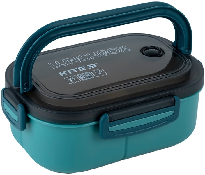 Ланчбокс Kite с разделителем 1200 мл, зеленый (k23-184-2) фото 4
