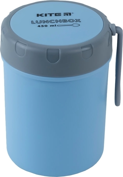 Ланчбокс Kite круглый 450 мл голубой (k23-187-2) фото