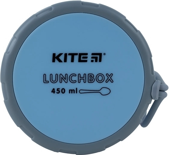 Ланчбокс Kite круглый 450 мл голубой (k23-187-2) фото 6