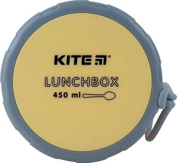 Ланчбокс Kite круглий 450 мл, жовтий (k23-187-1)фото6