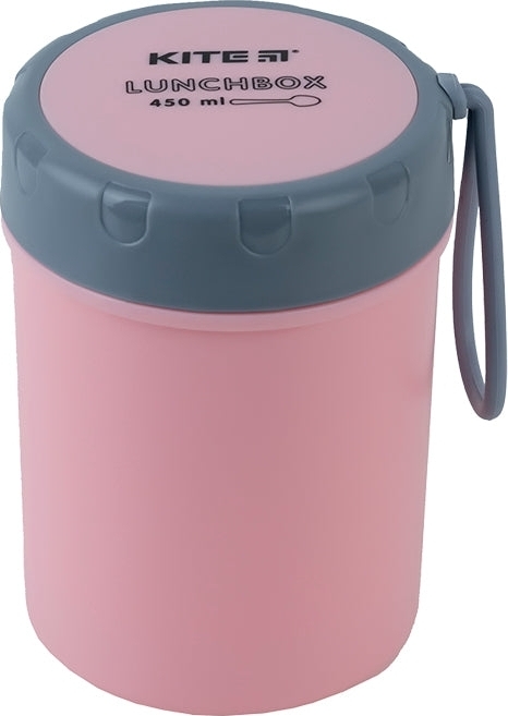 Ланчбокс Kite круглий 450 мл, рожевий (k23-187-3)фото3