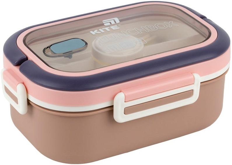 Ланчбокс Kite с разделителем 1100 мл, бежевый (k25-1182-1) фото 4