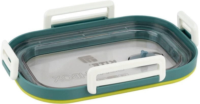 Ланчбокс Kite с разделителем 1100 мл, зеленый (k25-1182-3) фото 