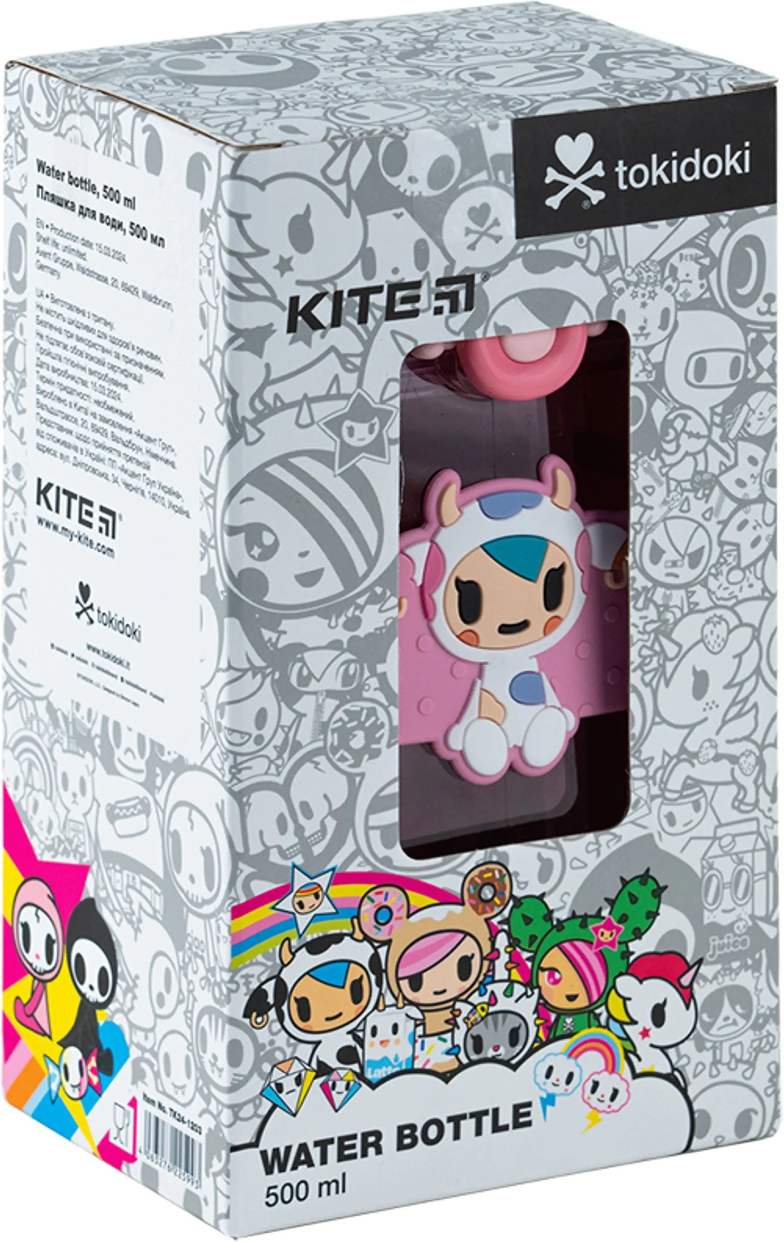 Пляшечка для води 500 мл, Tokidoki (tk24-1203)фото