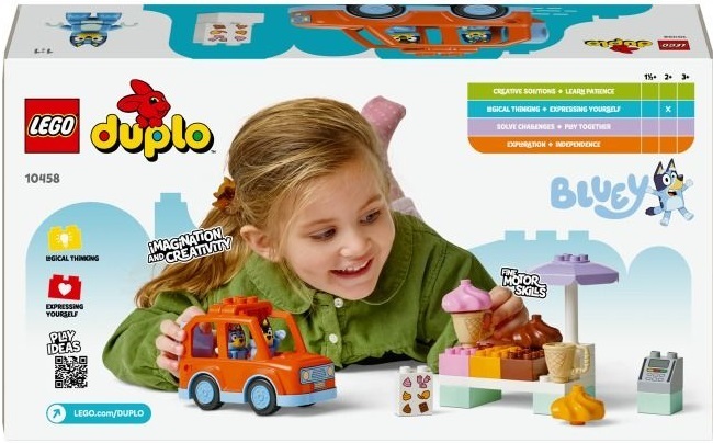 LEGO 10458 DUPLO Bluey Путешествие с мороженым и Блуи фото