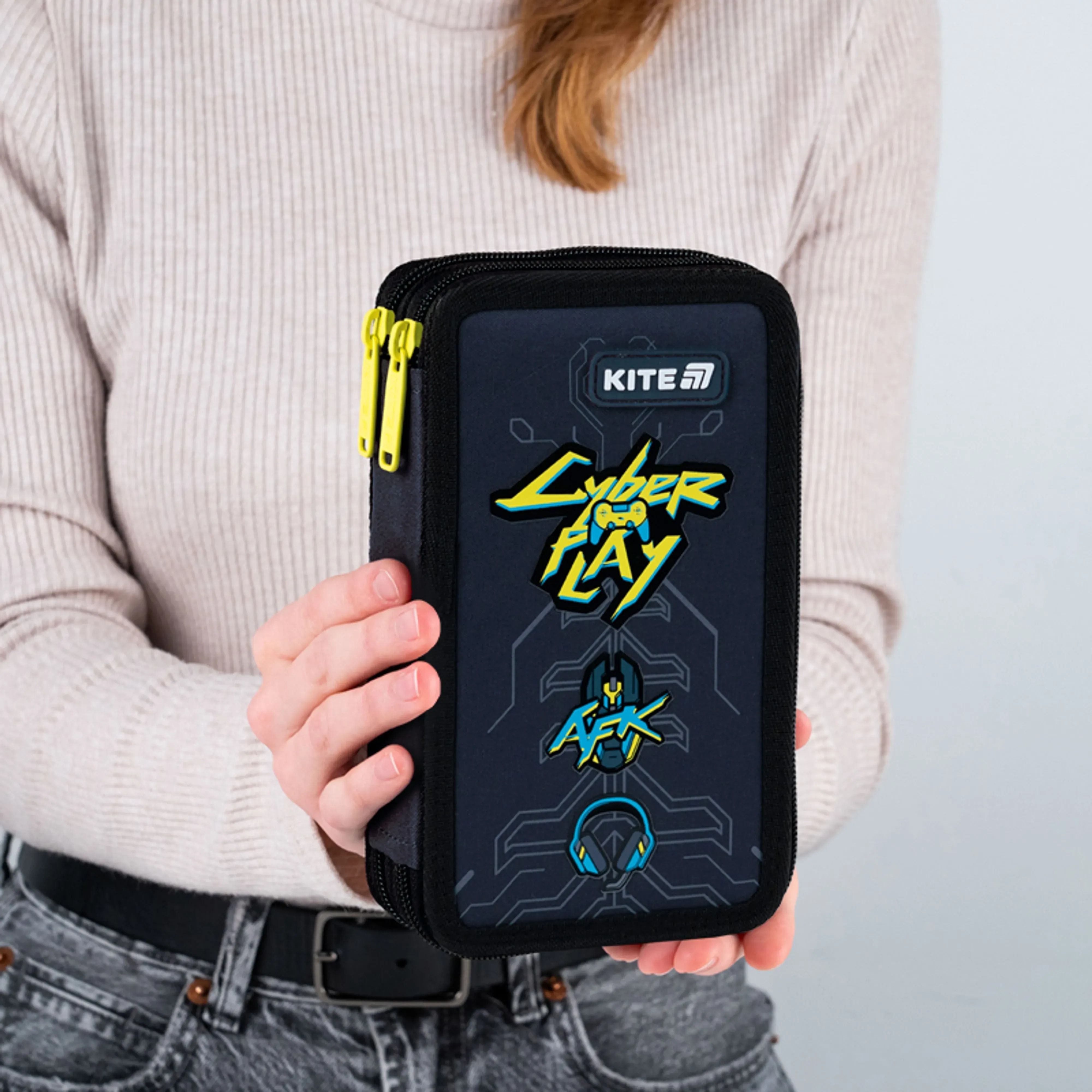 Пенал Kite 2, без наполнения 623 Cyber (k25-623-4) фото 7